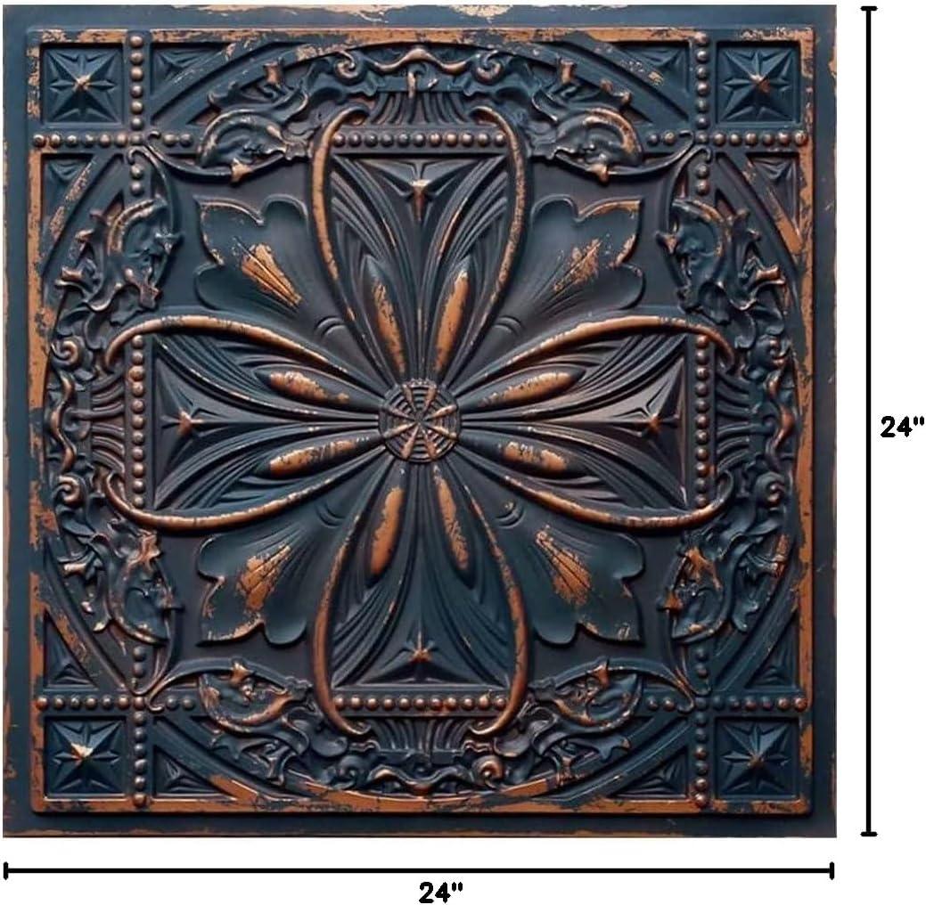 FromPlainToBeautifulInHours Milan 2 Ft. x 2 Ft. Drop-In or Glue-Up PVC Ceiling Tile & Reviews | Wayfair