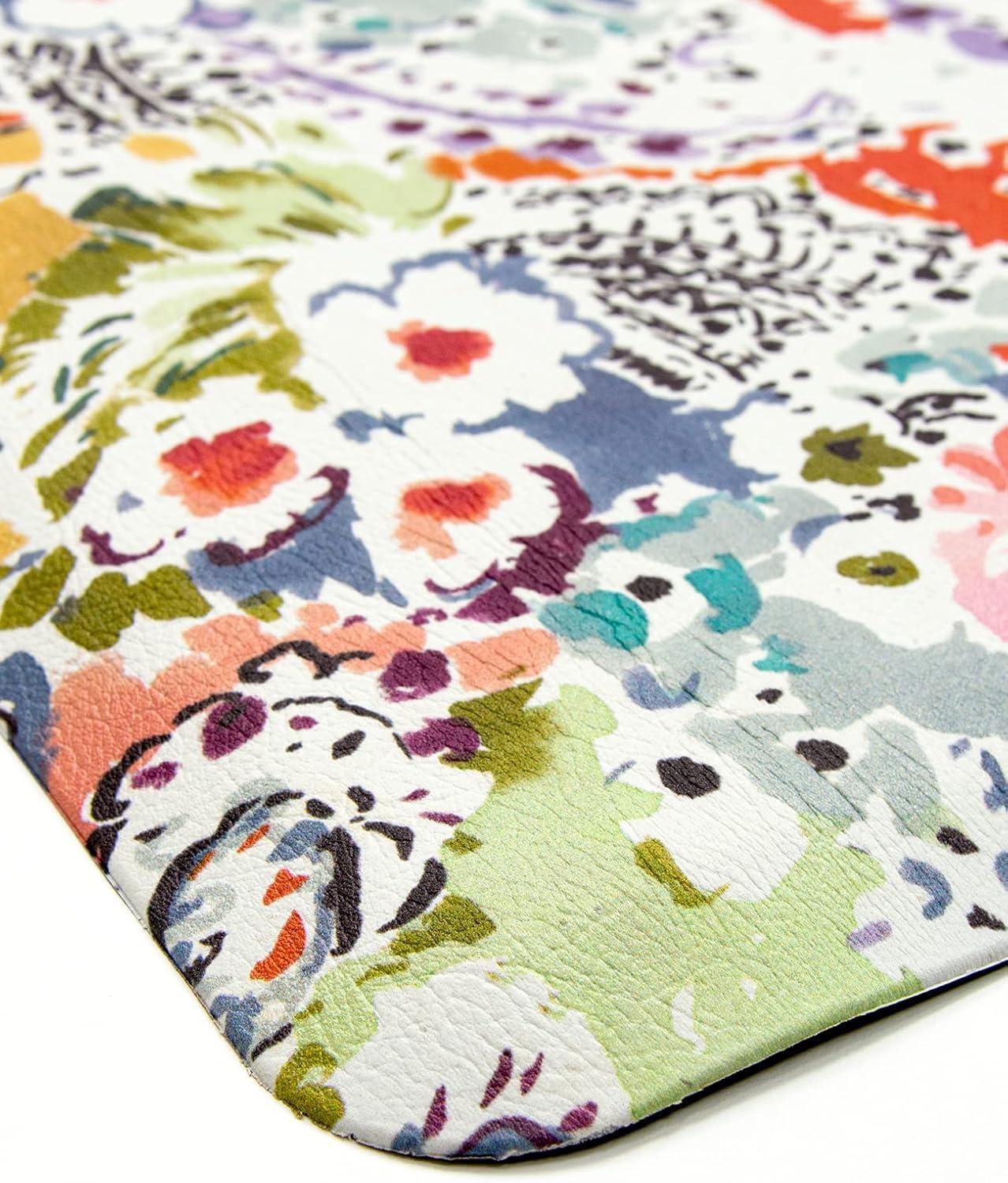 Teddi Floral Water Resistant Anti-Fatigue Non-Skid Kitchen Mat