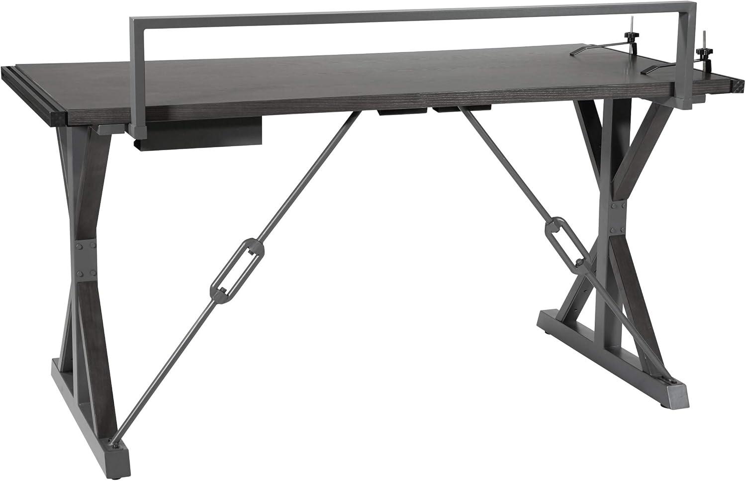 Creator Instructable Desk in Gray by OSP Home Furnishings