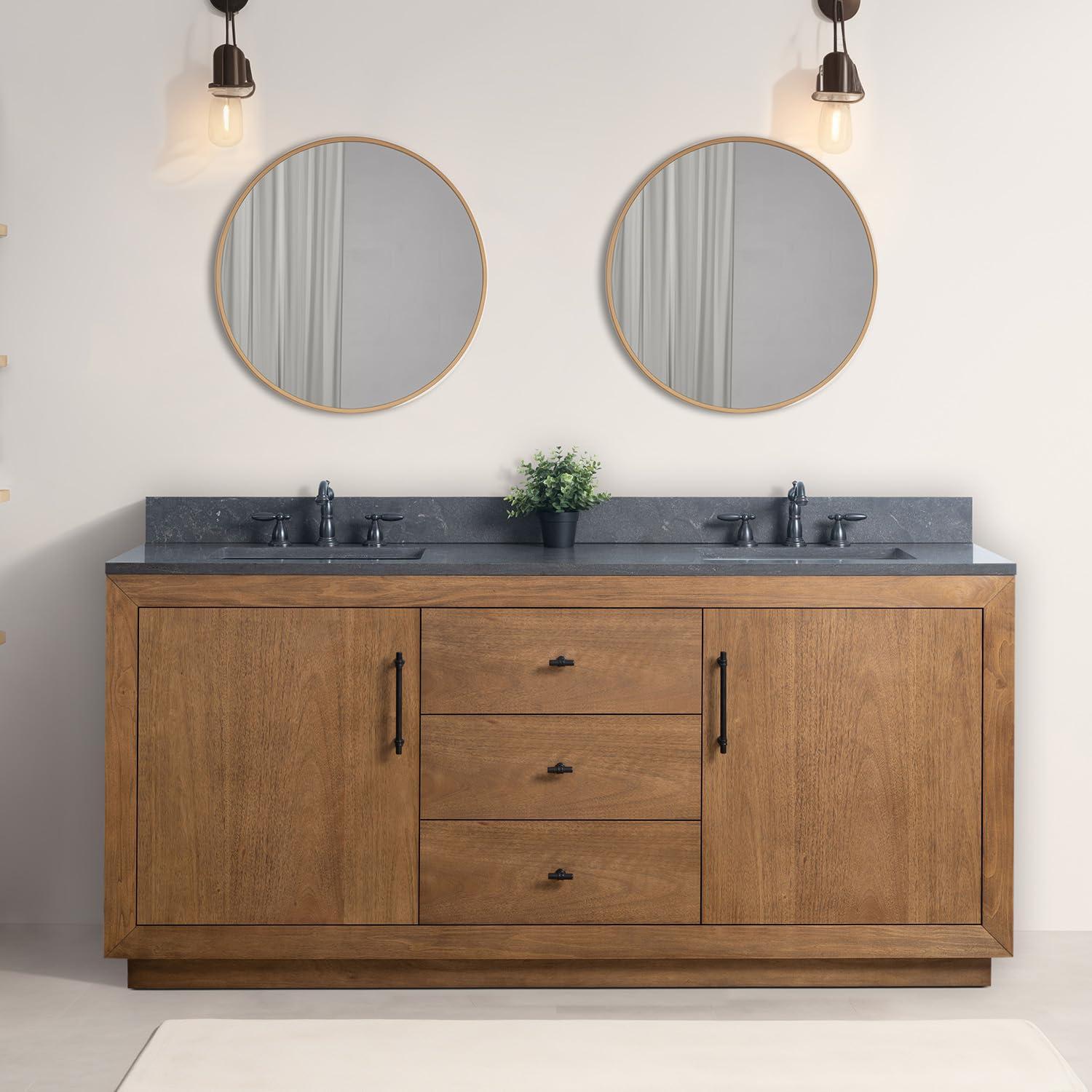 Vanity Art 72" Free Standing Double Bathroom Vanity