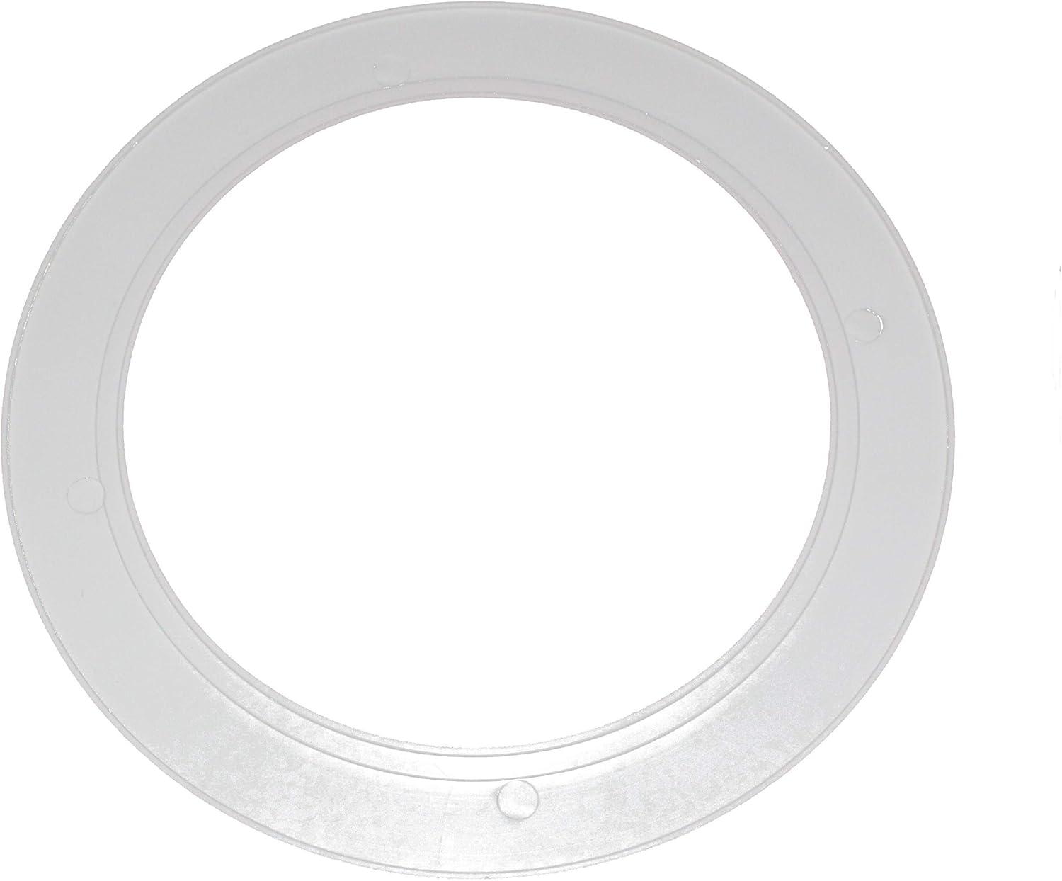 Uxcell Metal Goof Trim Ring, 2.99" OD 2.2" ID Circular Ceiling Light Ring Trims, Matte White 1Pack