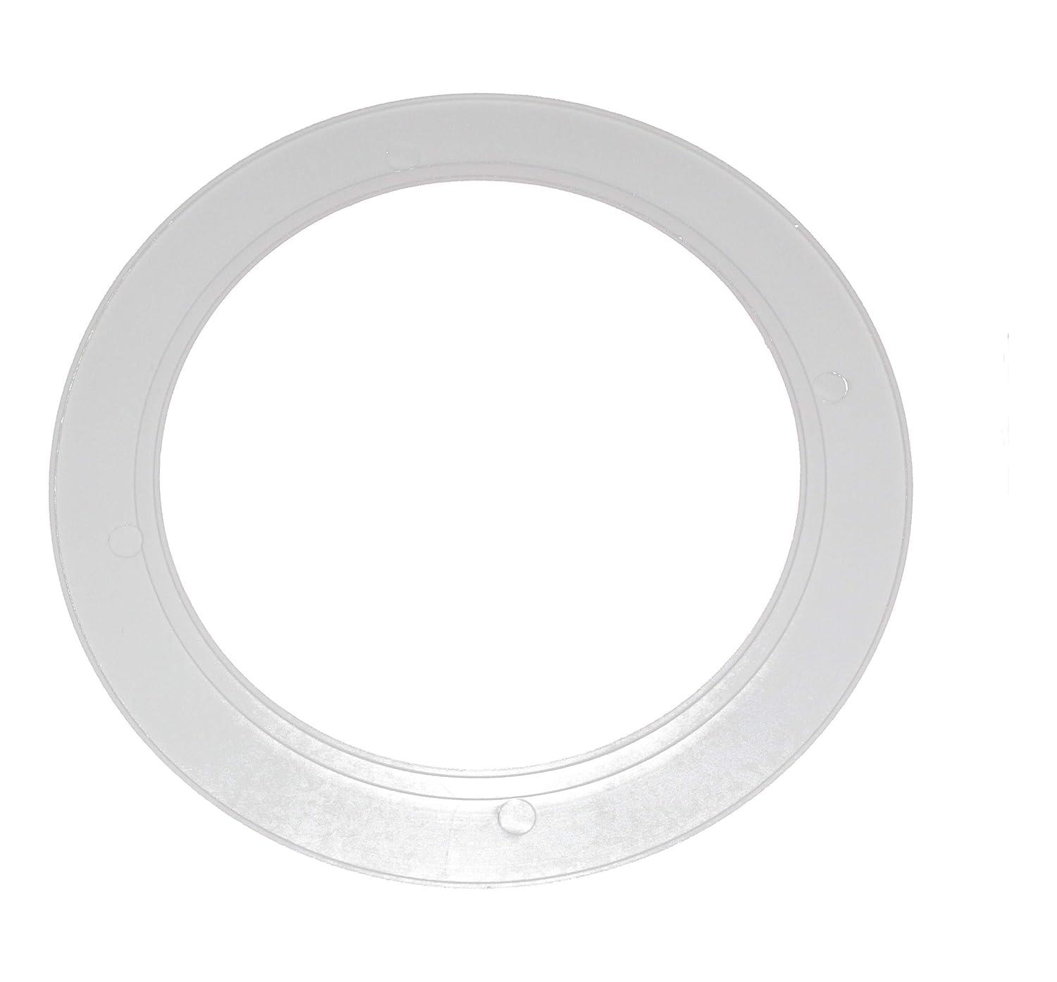 Uxcell Metal Goof Trim Ring, 2.99" OD 2.2" ID Circular Ceiling Light Ring Trims, Matte White 1Pack