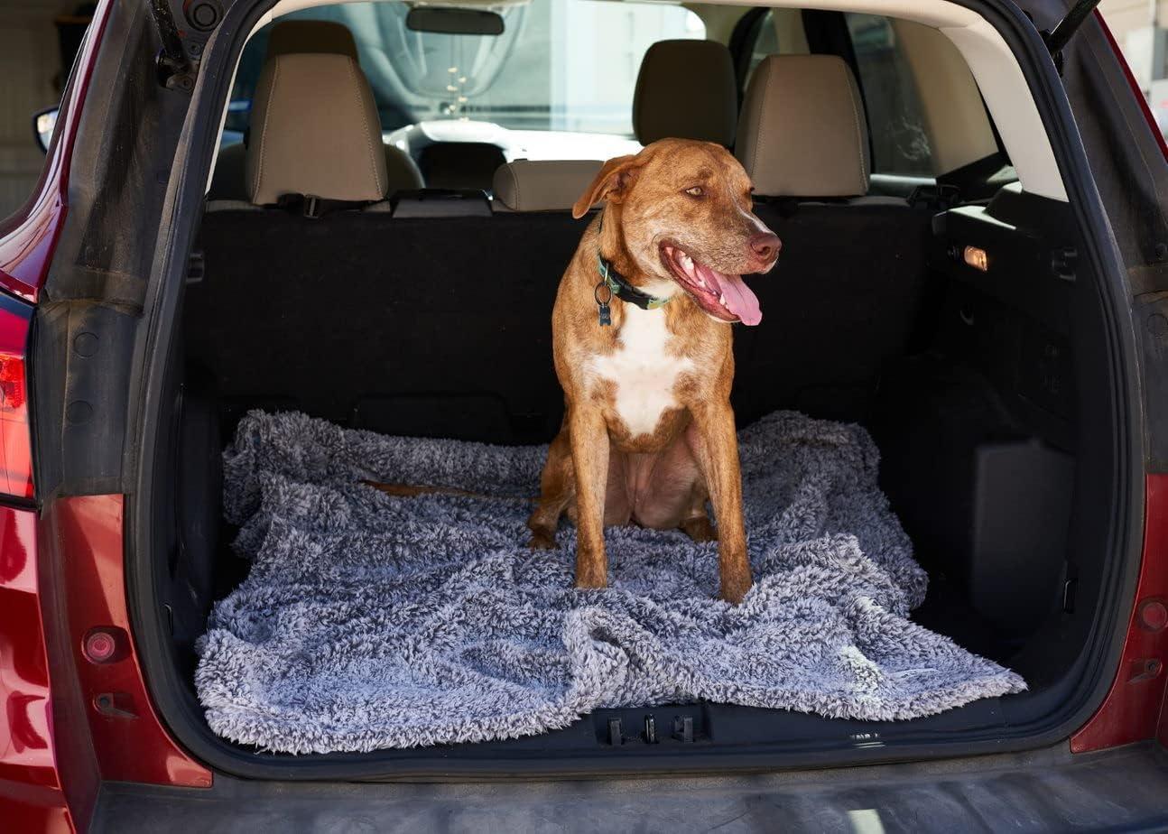 Large Slate Sherpup Fabric Water Resistant Pet Blanket