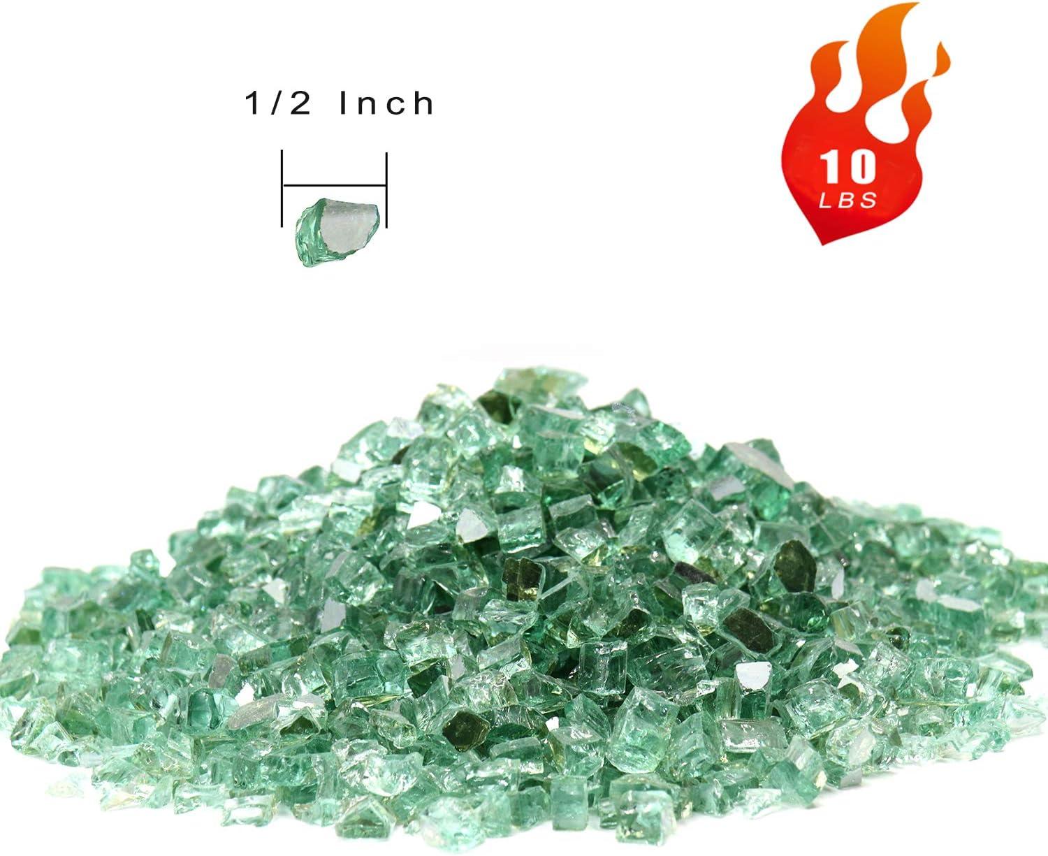 Evergreen Reflective Tempered Fire Pit Glass, 10 lbs