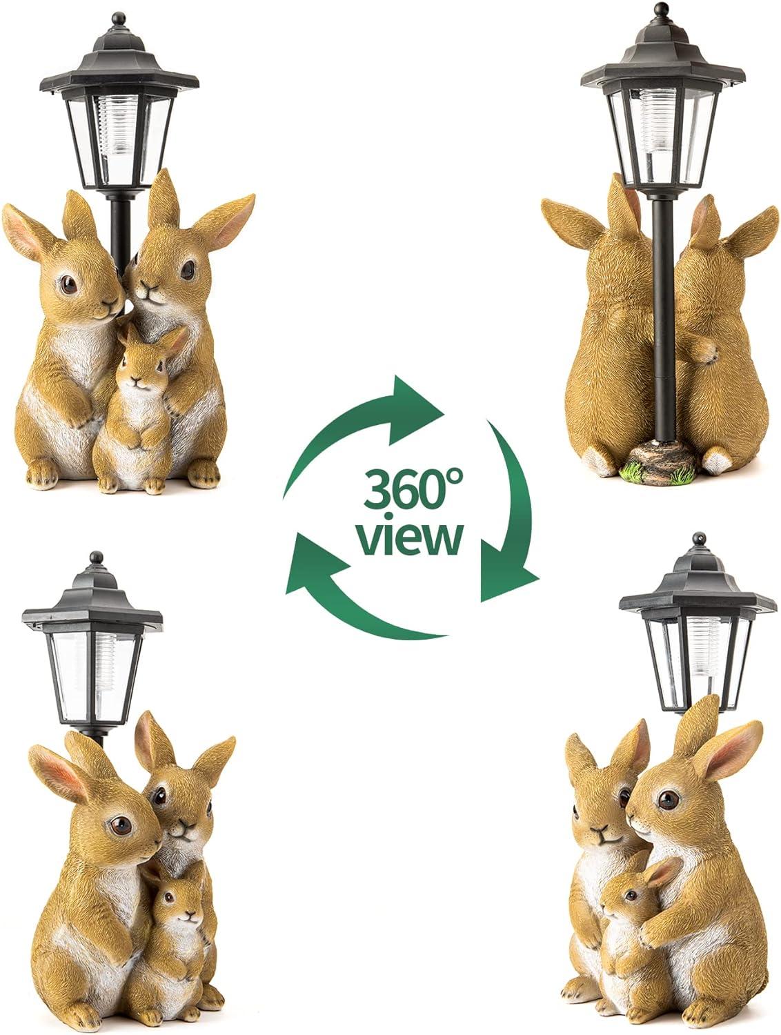 Lights And Flowerpot Funny Garden Decor Housewarming Gifts Lights For Patio Yard, Balcony Decorations (Dog And Cat)
