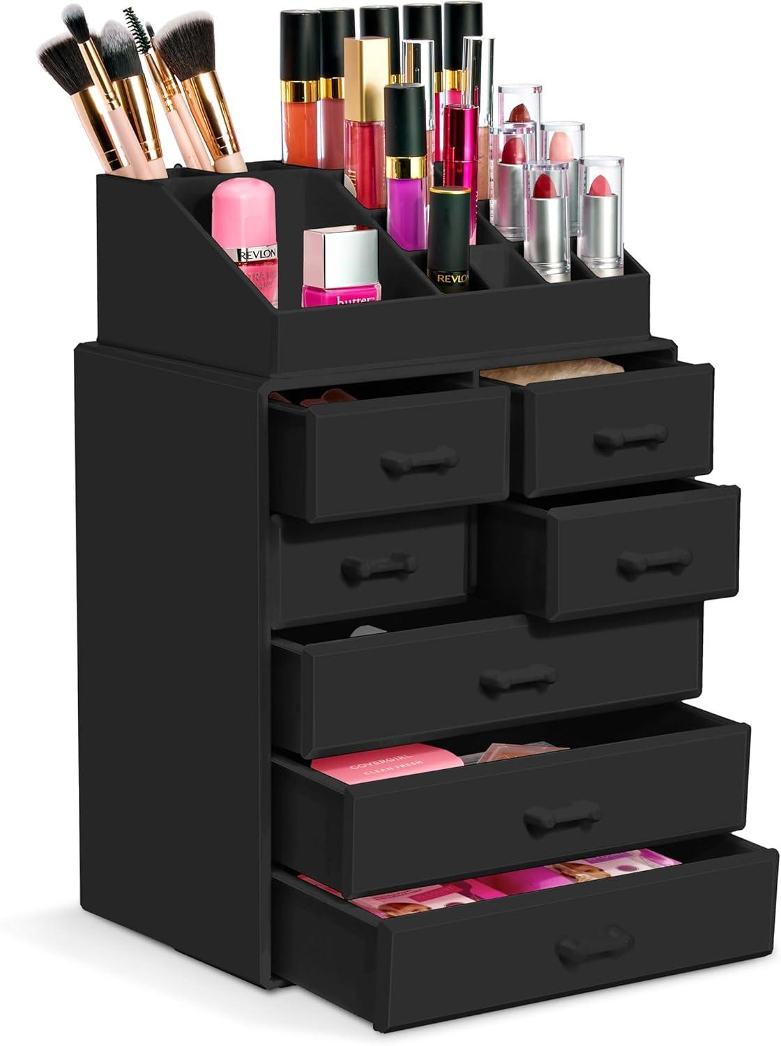 Sorbus Makeup Organizer with Lipstick, Brush Holders, Large 12 Drawers
