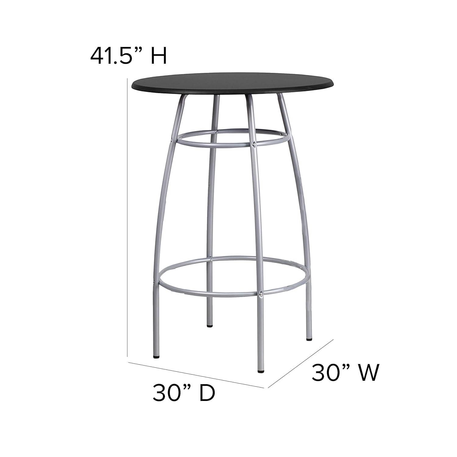Flash Furniture Daria Bar Height Table Set with Padded Stools