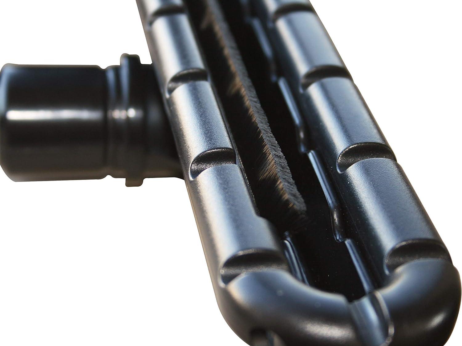 Cen-Tec Systems 95017 Hard Carpet EZ-Glide Tool, 14", 2-Piece S-Wand, Backpack Vacuum Attachment Kit w/Floor Brush, Black