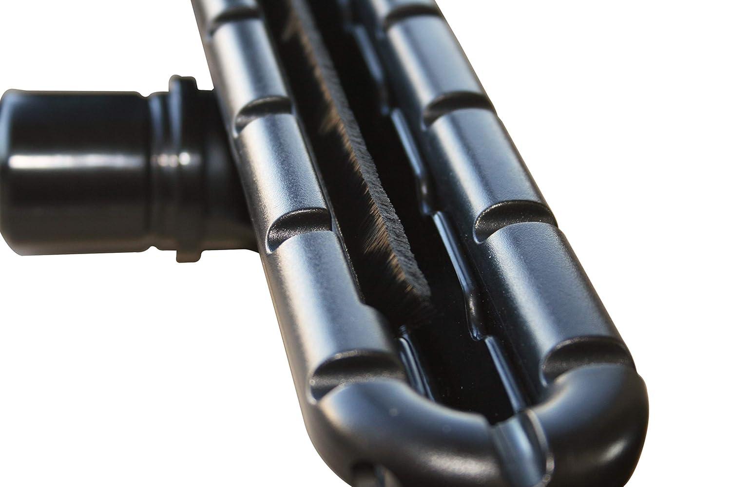 Cen-Tec Systems 95017 Hard Carpet EZ-Glide Tool, 14", 2-Piece S-Wand, Backpack Vacuum Attachment Kit w/Floor Brush, Black