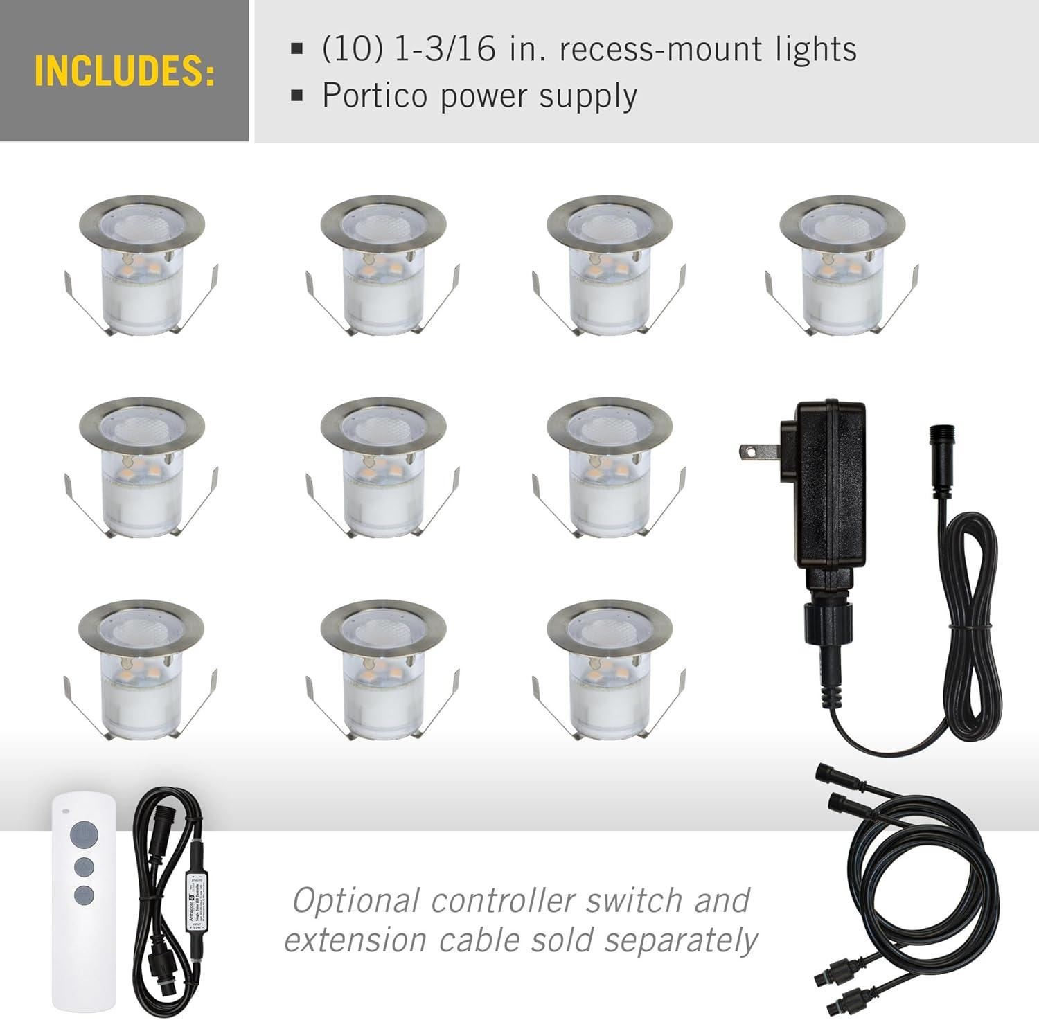 Portico Outdoor LED Light & Driver Starter Kit 10pk