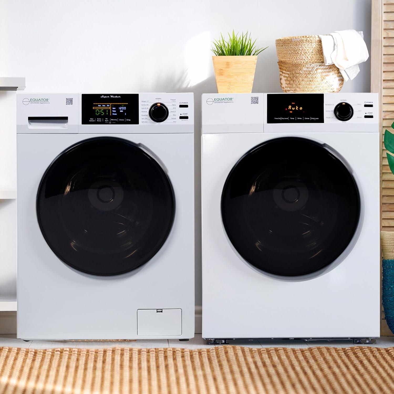 Equator DELUXE LAUNDRY SET Digital Washer 1.9cf 110V Vented Dryer 4cf 110V (Side by Side)
