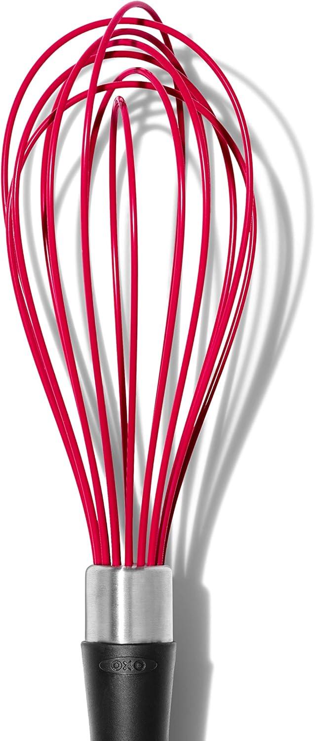 OXO Good Grips 9-Inch Silicone Whisk - Red