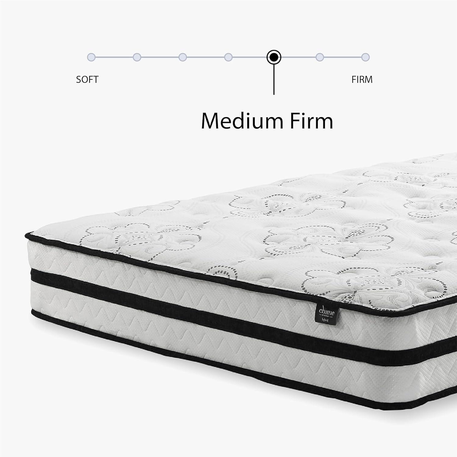 Signature Design by Ashley Signature Design By Ashley Chime 10 Inch Hybrid Twin Mattress In A Box White