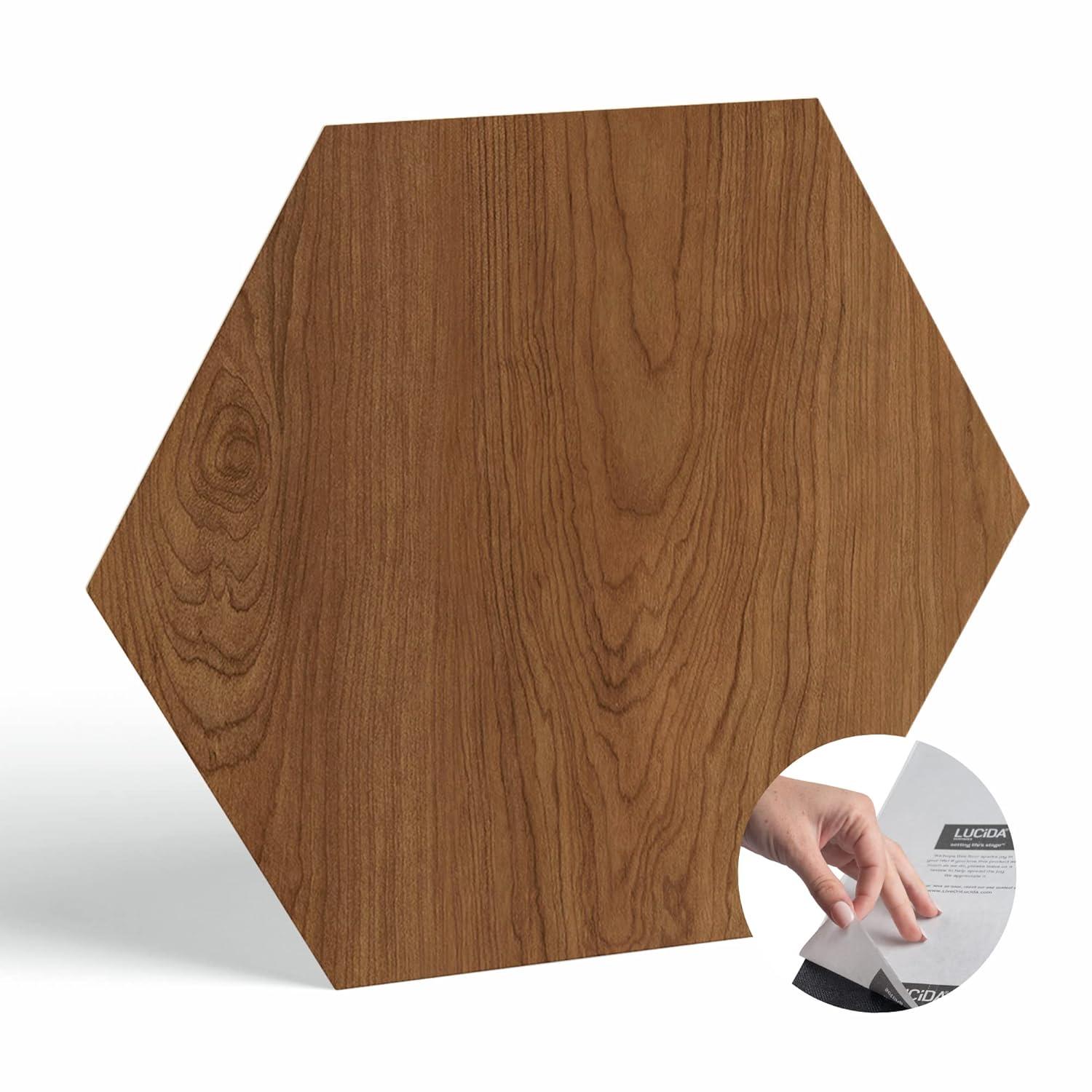 BaseCore HEX 12mil x 5.75" W Peel and Stick Vinyl Plank Flooring