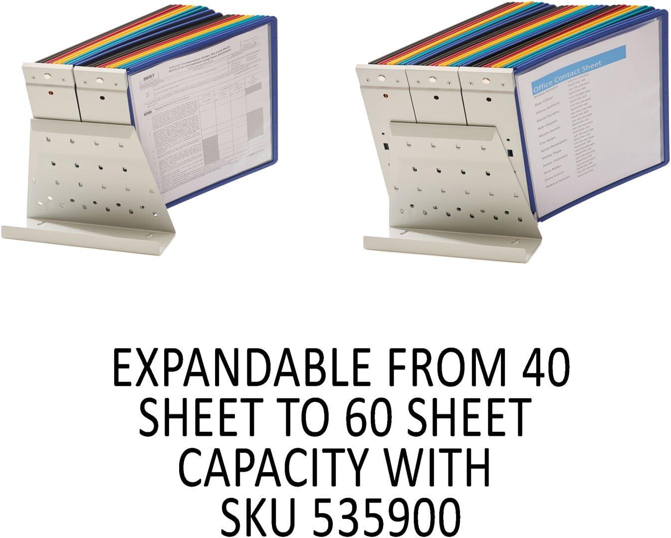 Durable® ario Reference Desktop System, 20 Panels, Assorted Borders And Panels