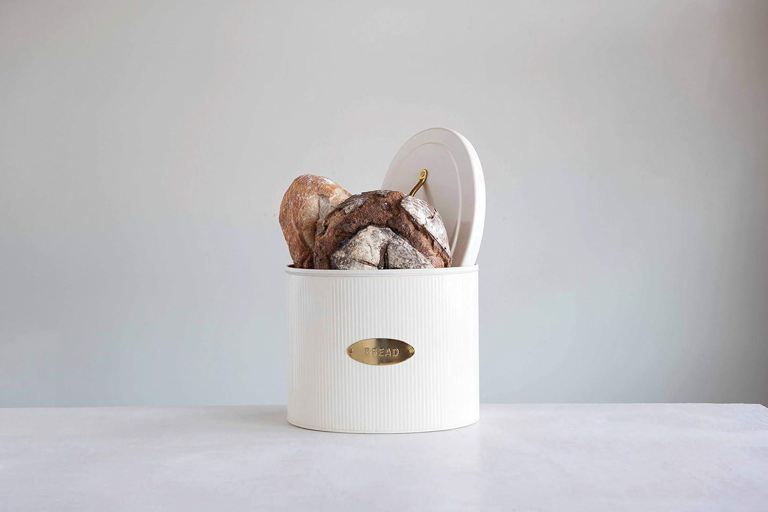 Creative Co Op Leather Elegant and Stylish Design Bread Box