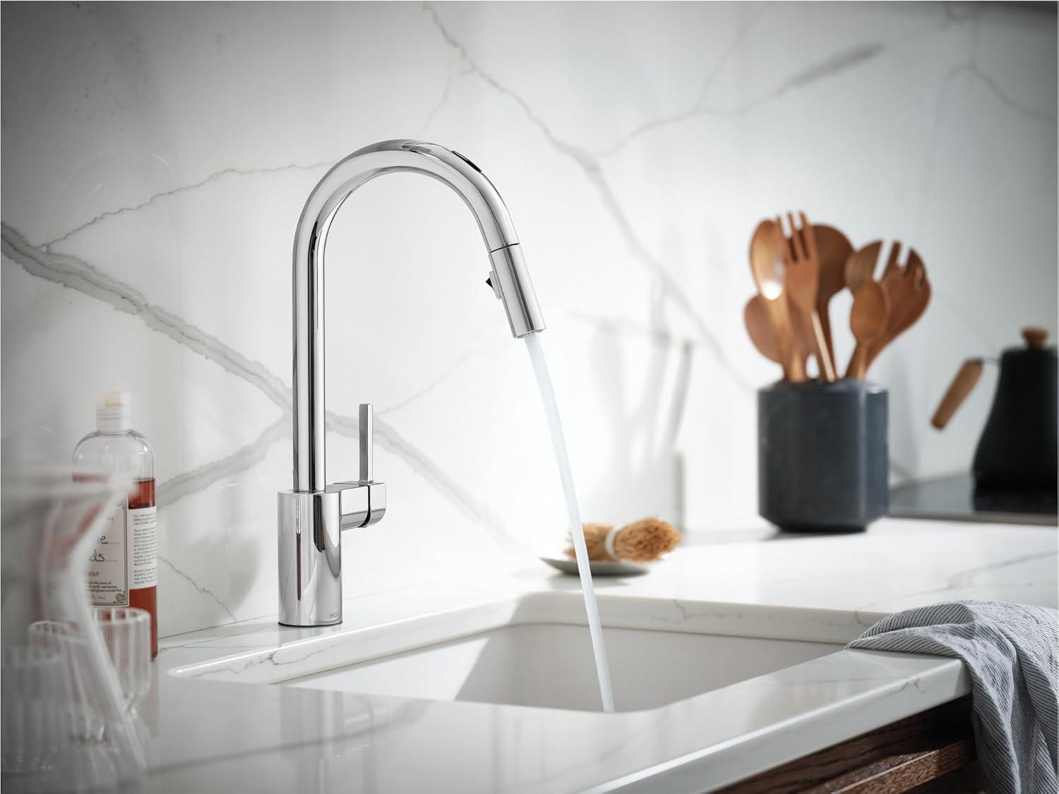 Align Smart Touchless Single Handle Kitchen Faucet with Wave and Power Clean and with Accessories