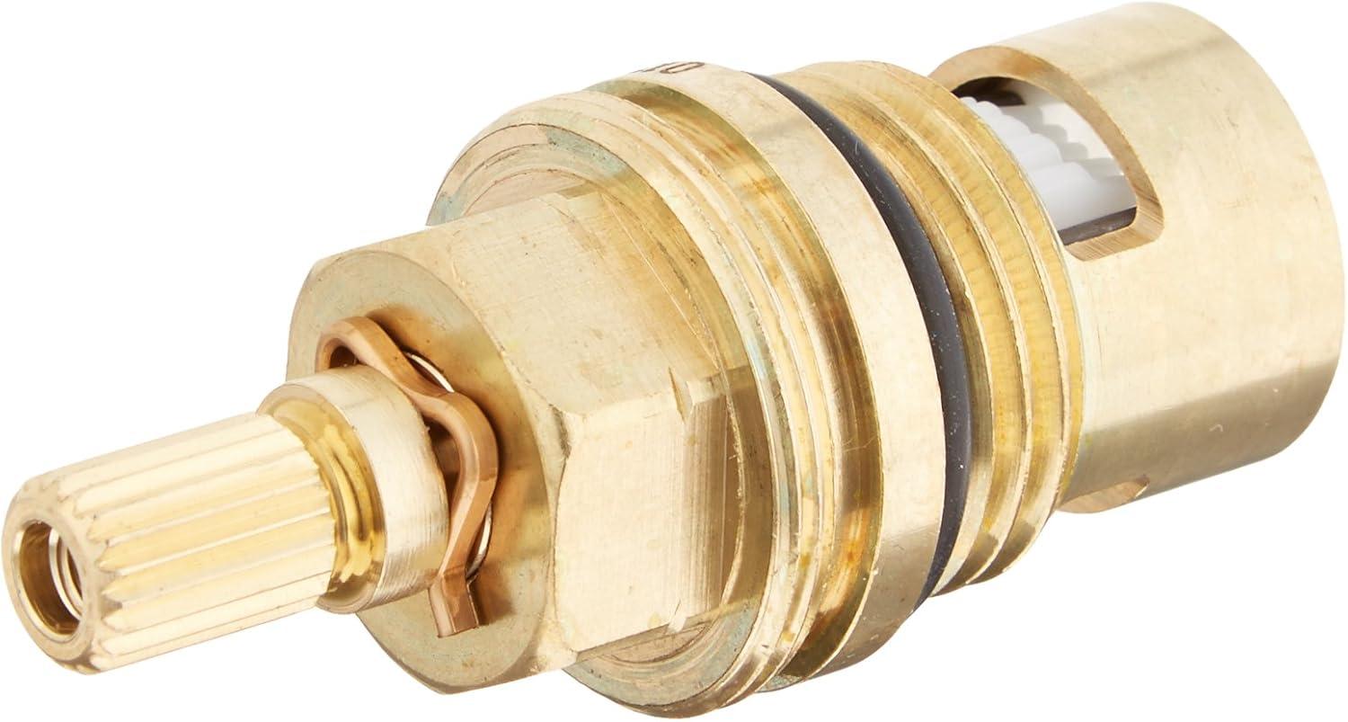 Brass 1/2-Inch Counterclockwise Faucet Cartridge