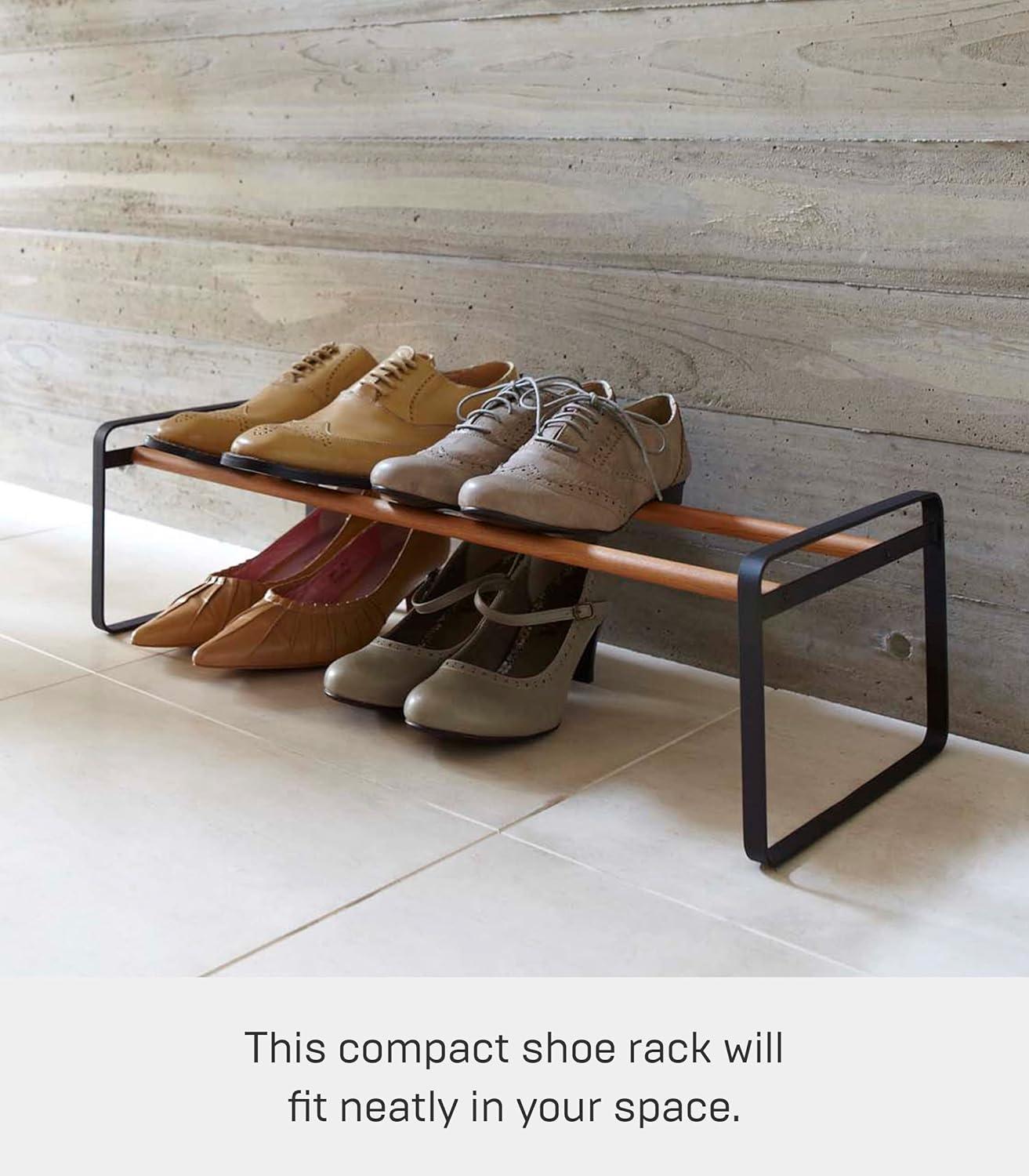 Yamazaki Home Shoe Rack, Steel, Expandable, Stackable