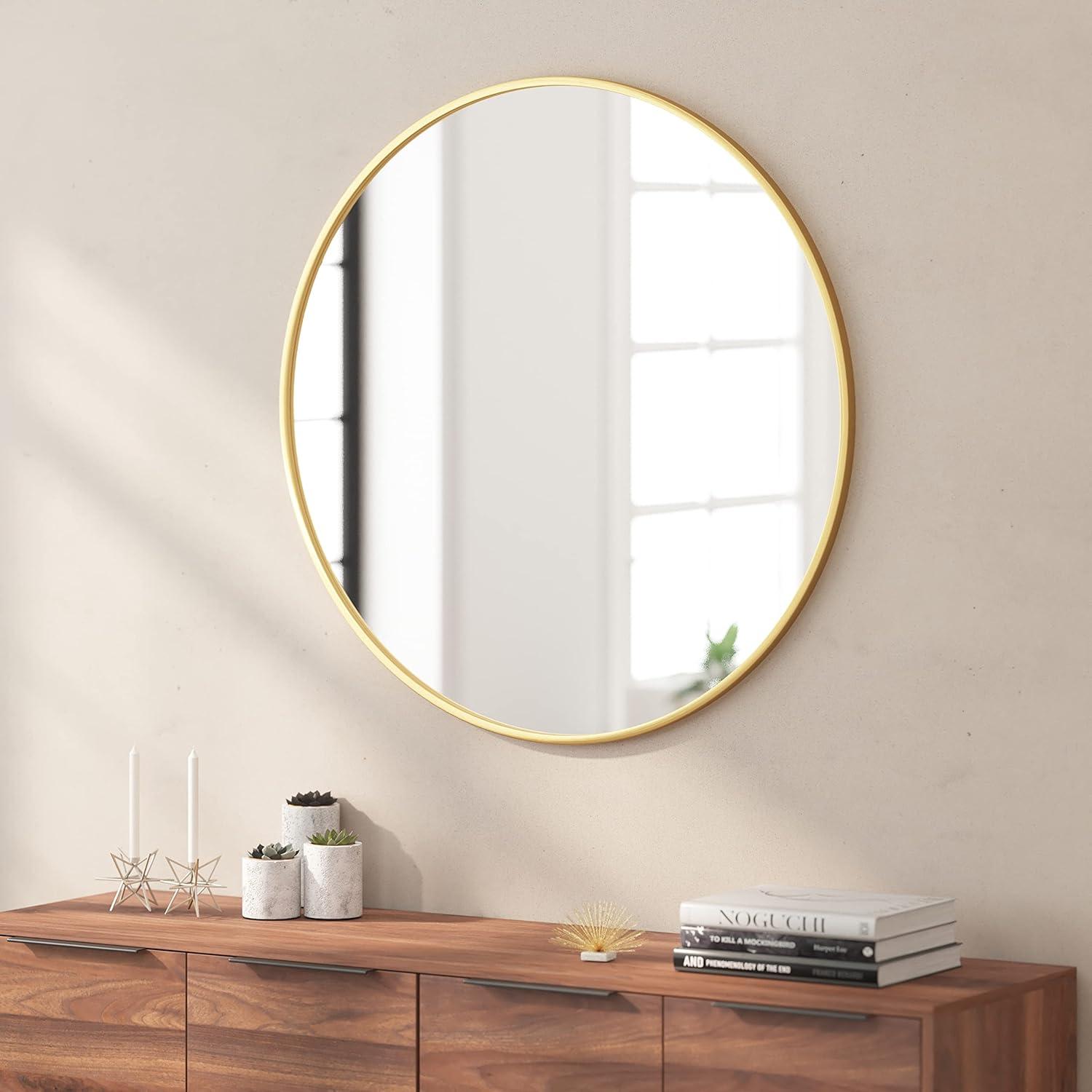 Metal Round Wall Mirror