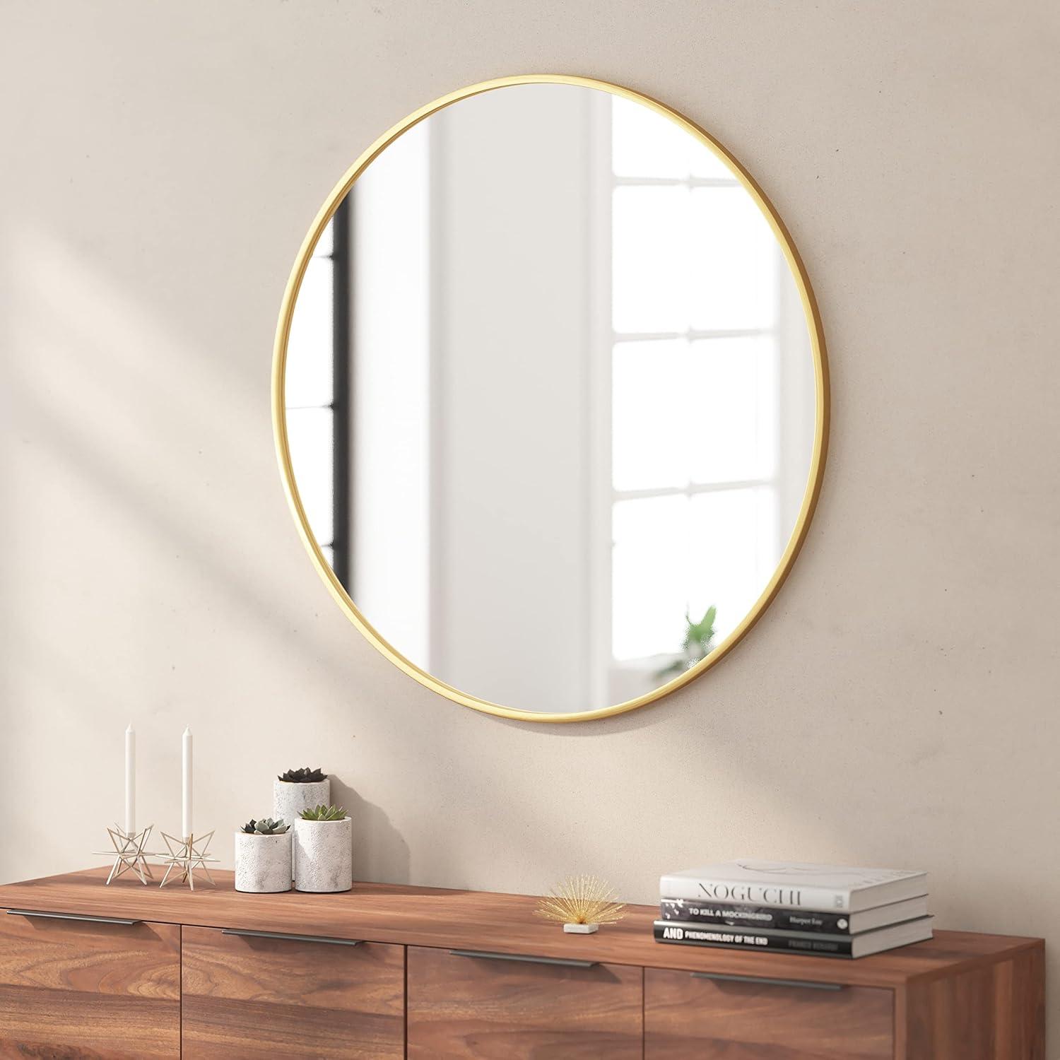 Taylor & Logan Metal Round Wall Mirror