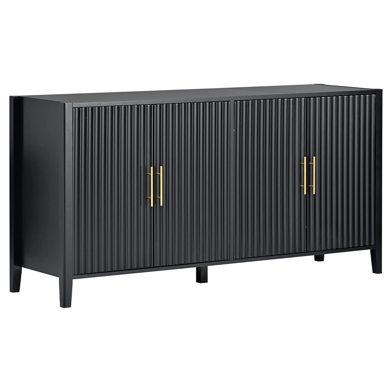 Condola Modern 63.1" Sideboard, Storage Credenza, Buffet Cabinet, Dining Cabinet with Metal Handles