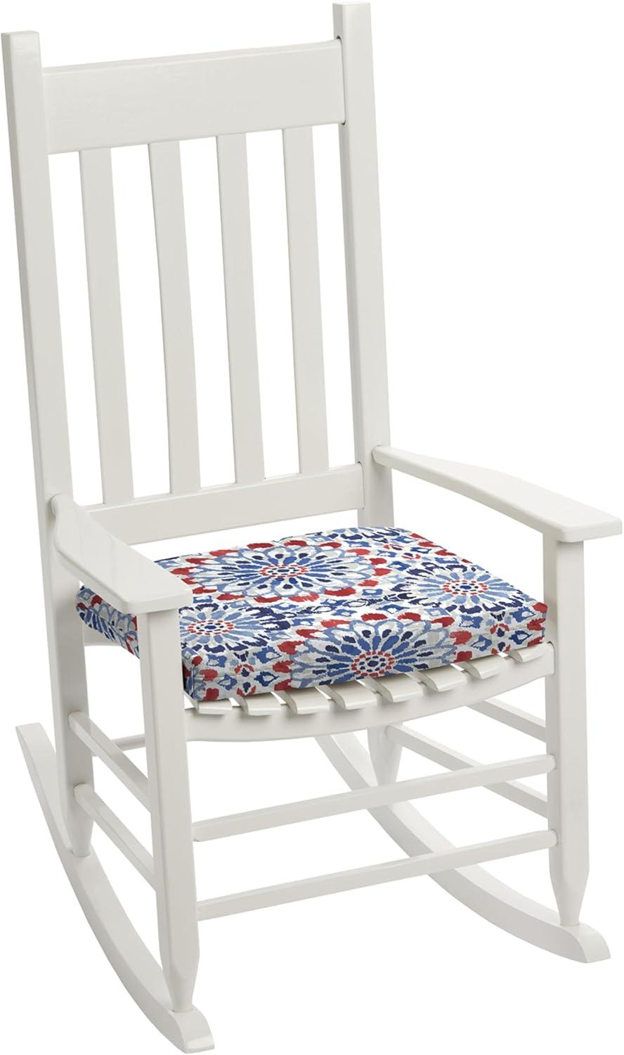 Clark Blue Outdoor Polyester Rocking Chair Cushion