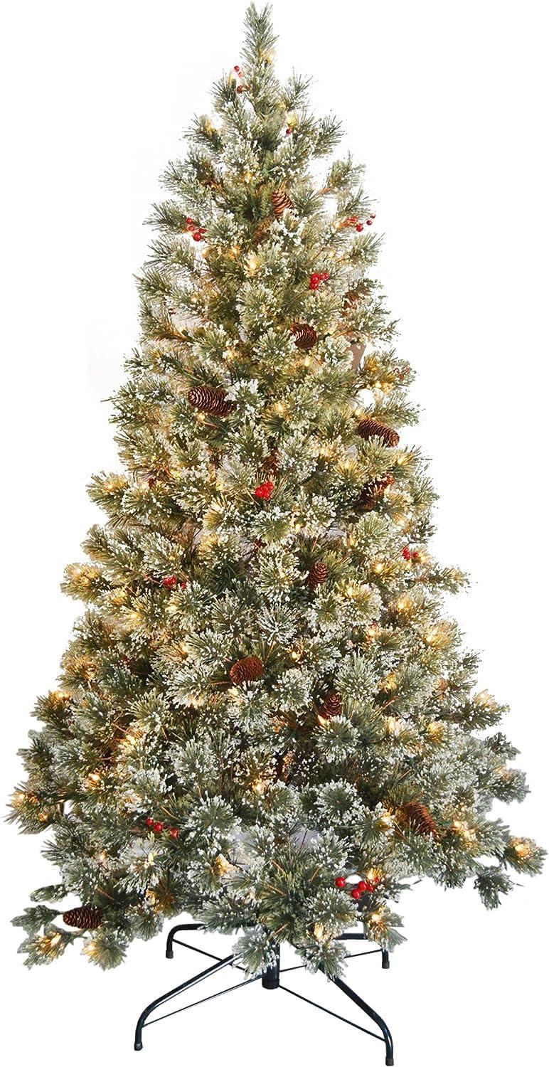 National Tree Company 6 ft. Crystal Cashmere Tree with Clear Lights