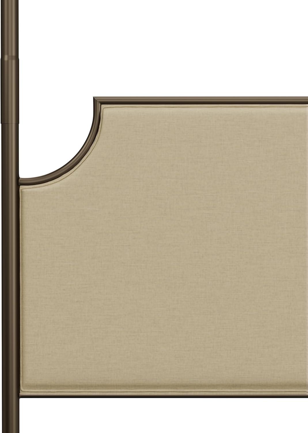 Aasif Upholstered Metal Canopy Bed