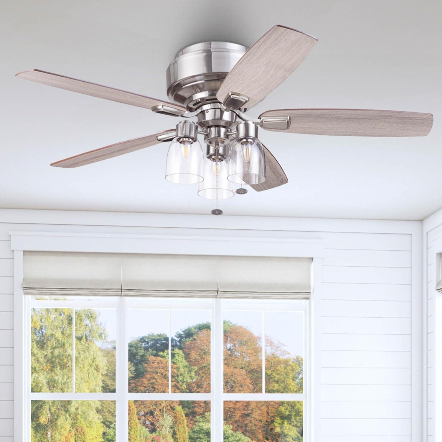 Prominence Home Magonia 52 Led Magonia 52" 5 Blade Indoor Led Ceiling Fan - Black