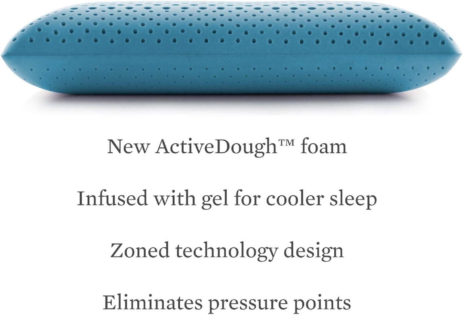 Queen Blue Gel-Infused ActiveDough Cooling Pillow