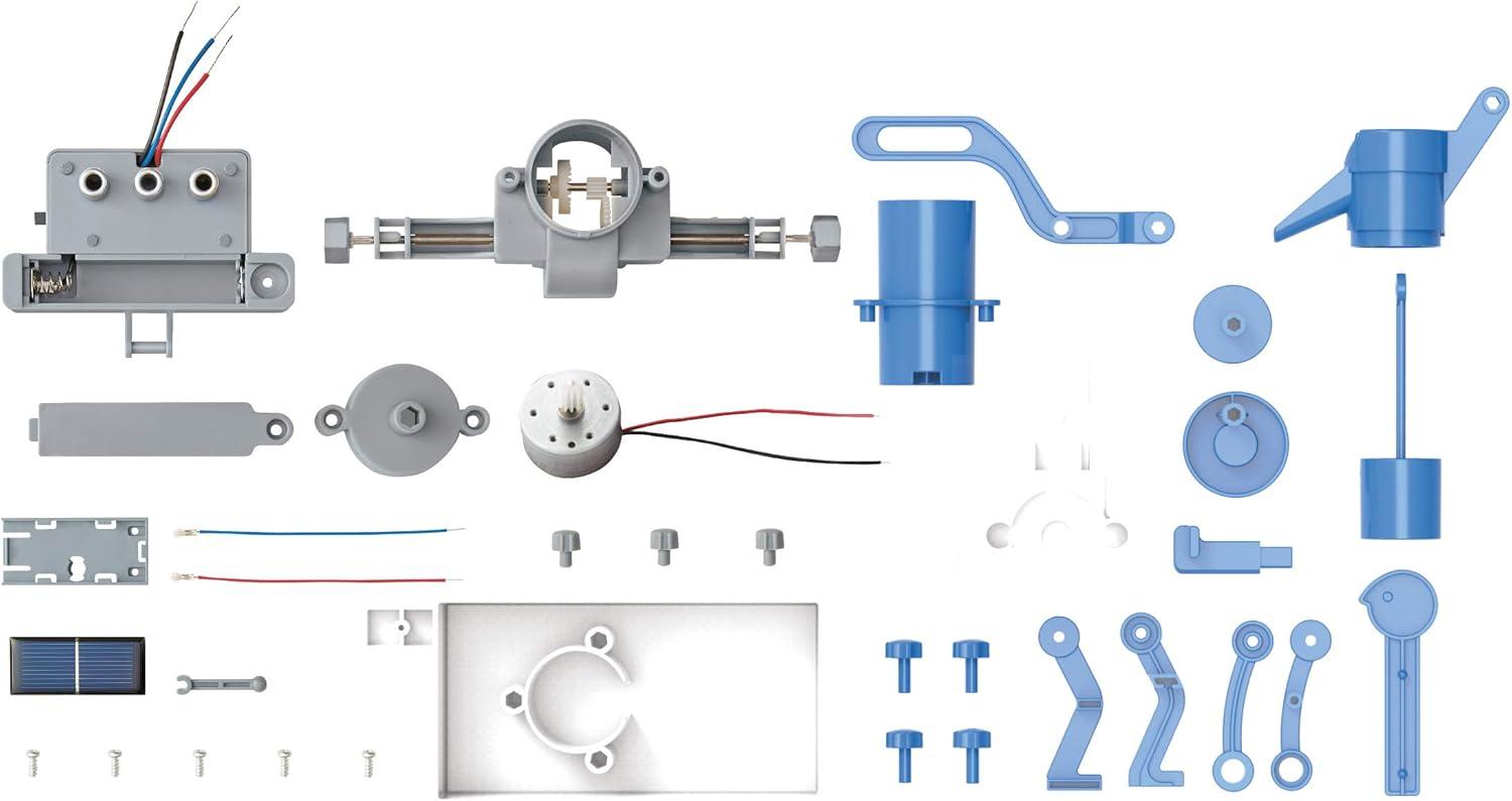 Hybrid Solar and Engine-Powered Water Pump Science Art Skill Toy Kit
