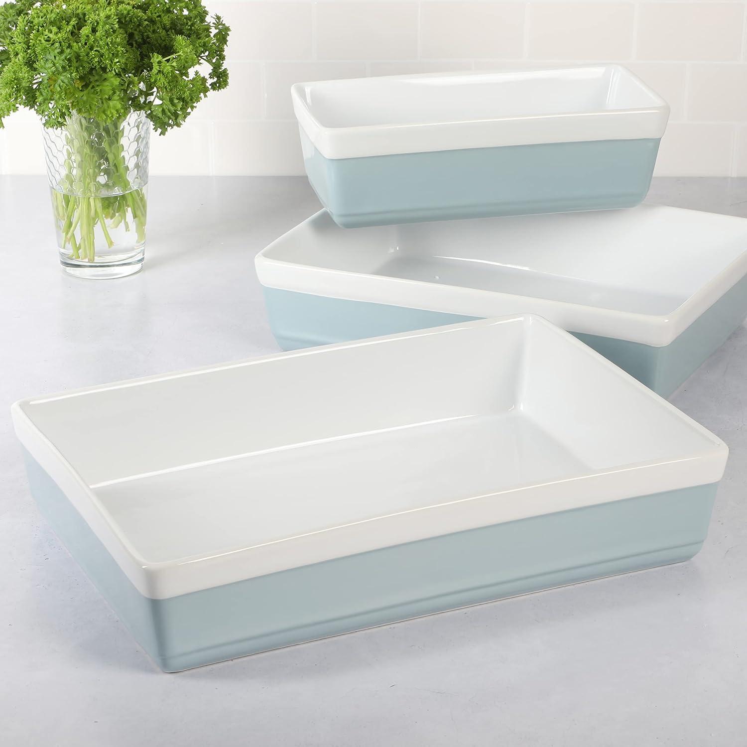 Martha Stewart Martha Stewart 3 Piece Stoneware Bakeware Set