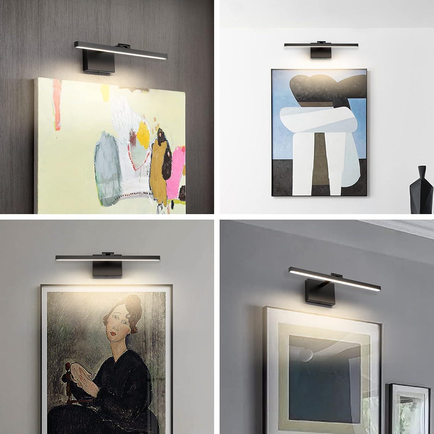 Matte Black Adjustable LED Wall Picture Light