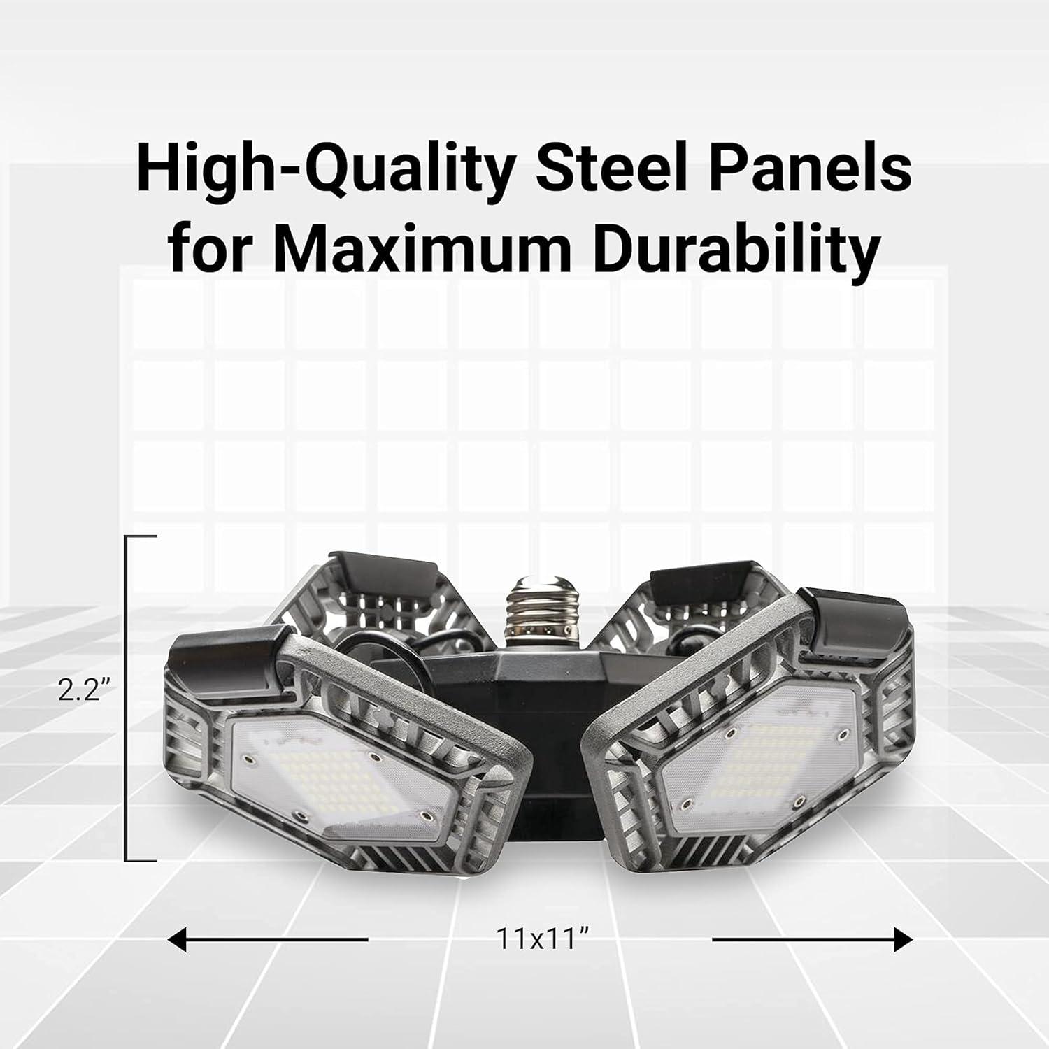 Bell+Howell Quadburst 5500 Lumens Multi Directional Ceiling Light with 4 Adjustable Panels