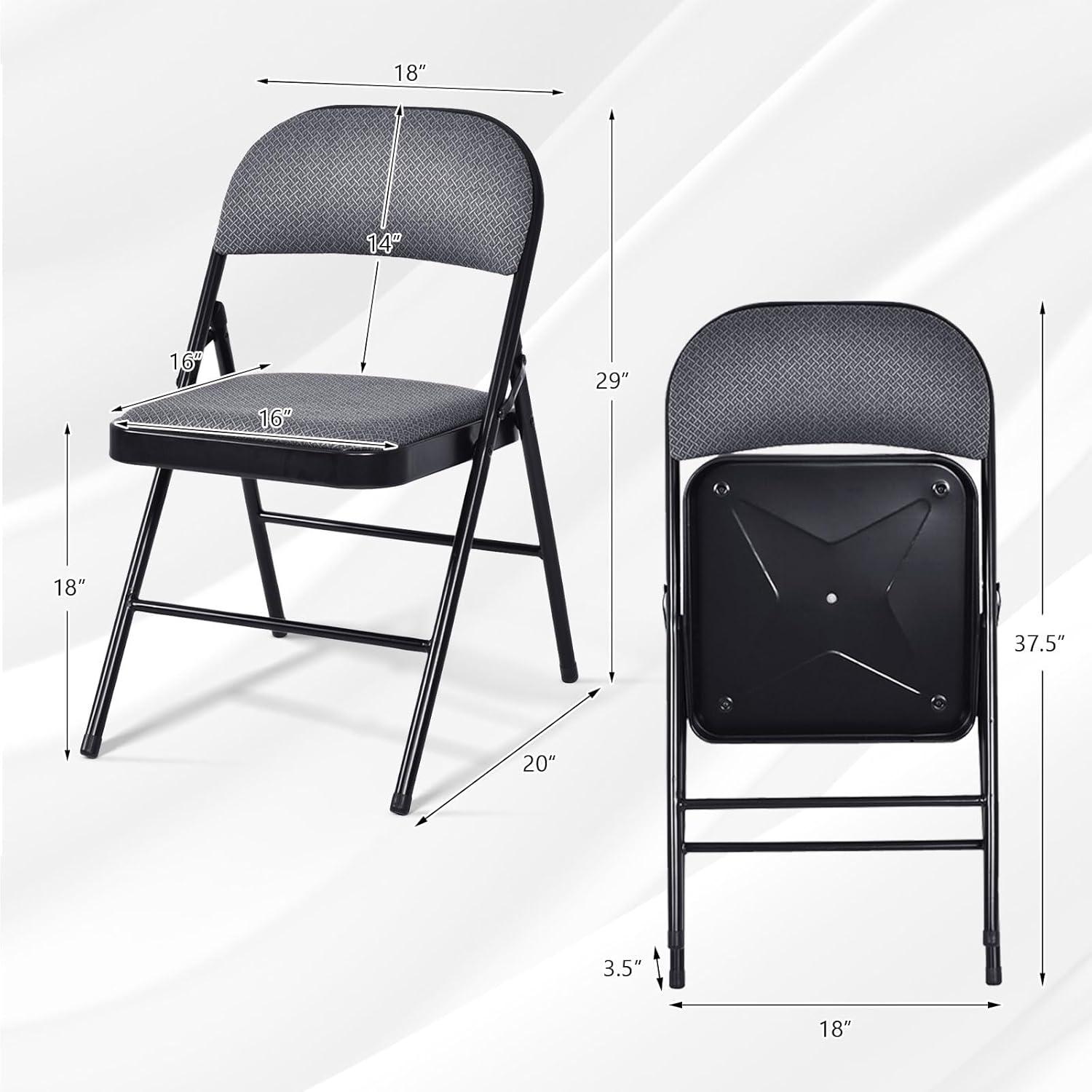 Fabric Padded Banquet Folding Chair Folding Chair Set