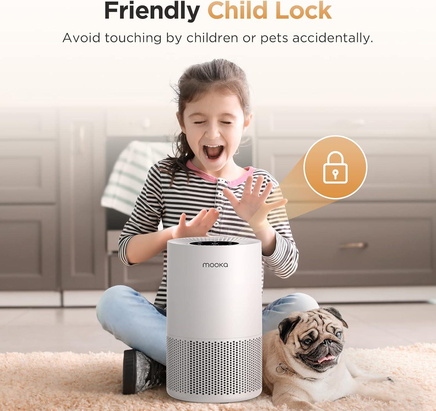 Air Purifiers for Home, Air Purifiers for Home Large Room Up to 1200Ft², H13 True HEPA Air Purifier with Fragrance Sponge, 13dB Quiet Air Cleaner for Bedroom Smoke Pet Dander Dust Pollen Odor