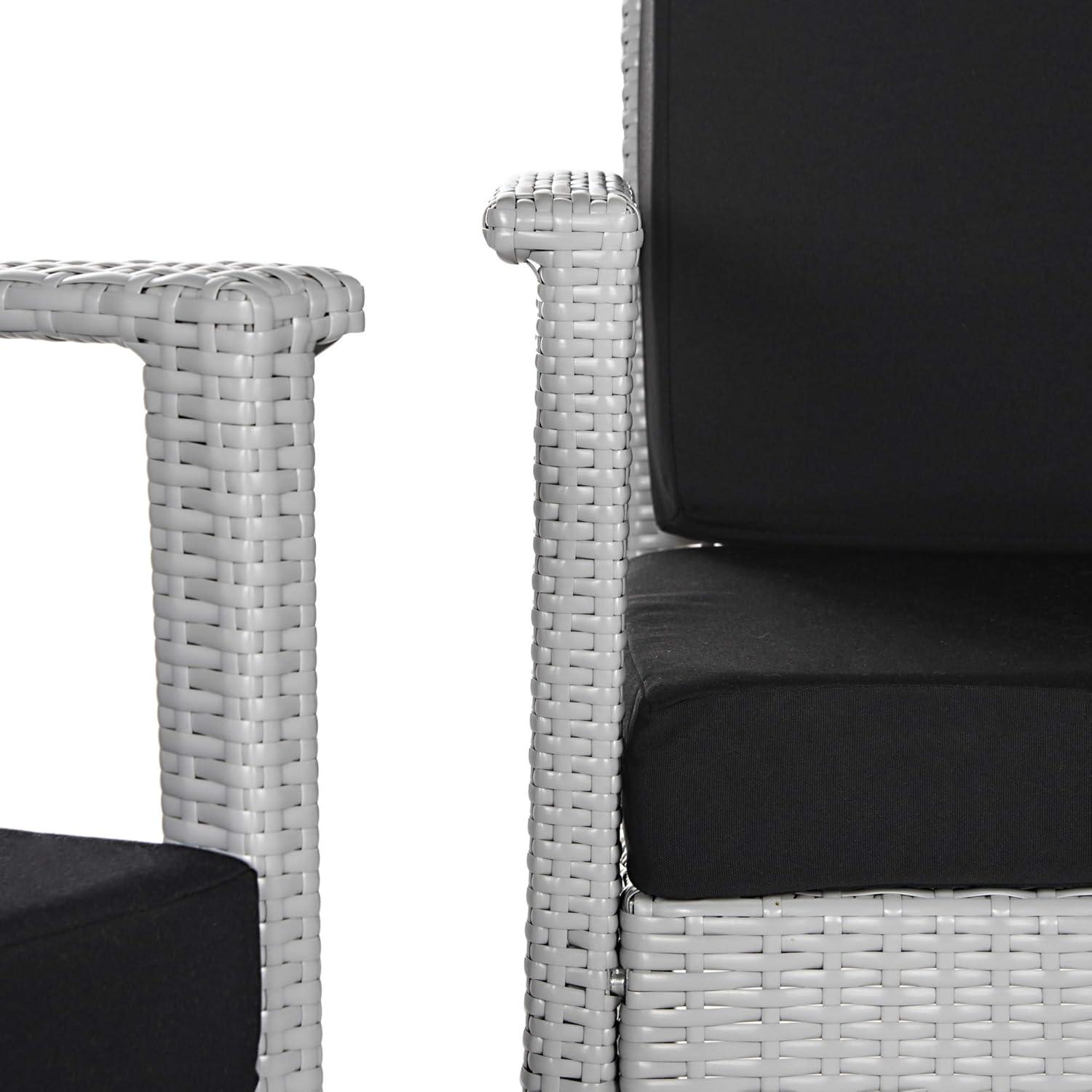 Piscataway Set - Indoor/Outdoor - FOX6006 - Black/Grey - Safavieh