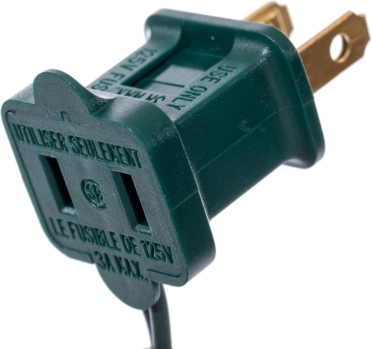 Vickerman 50 Green C6 LED Light on Green Wire, 25' Christmas Single Mold Light Strand