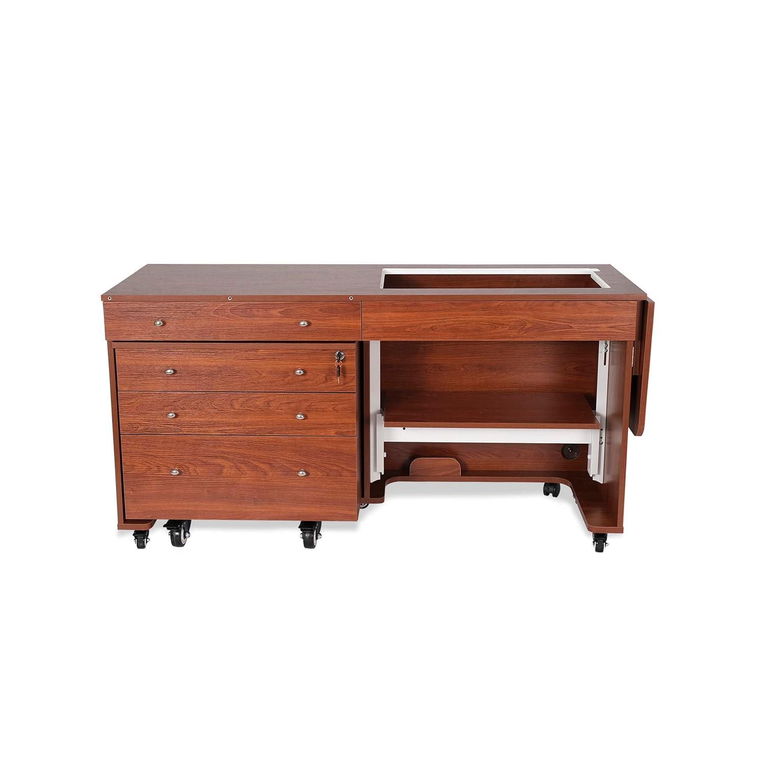 Kangaroo & Joey Hydraulic Lift Sewing Cabinet and Storage Caddy Combo by Kangaroo Sewing Furniture