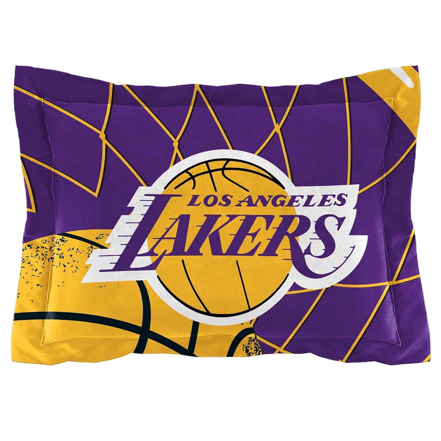 Sweet Home Collection NBA Los Angeles Lakers Comforter & Sham set Twin/Twin XL