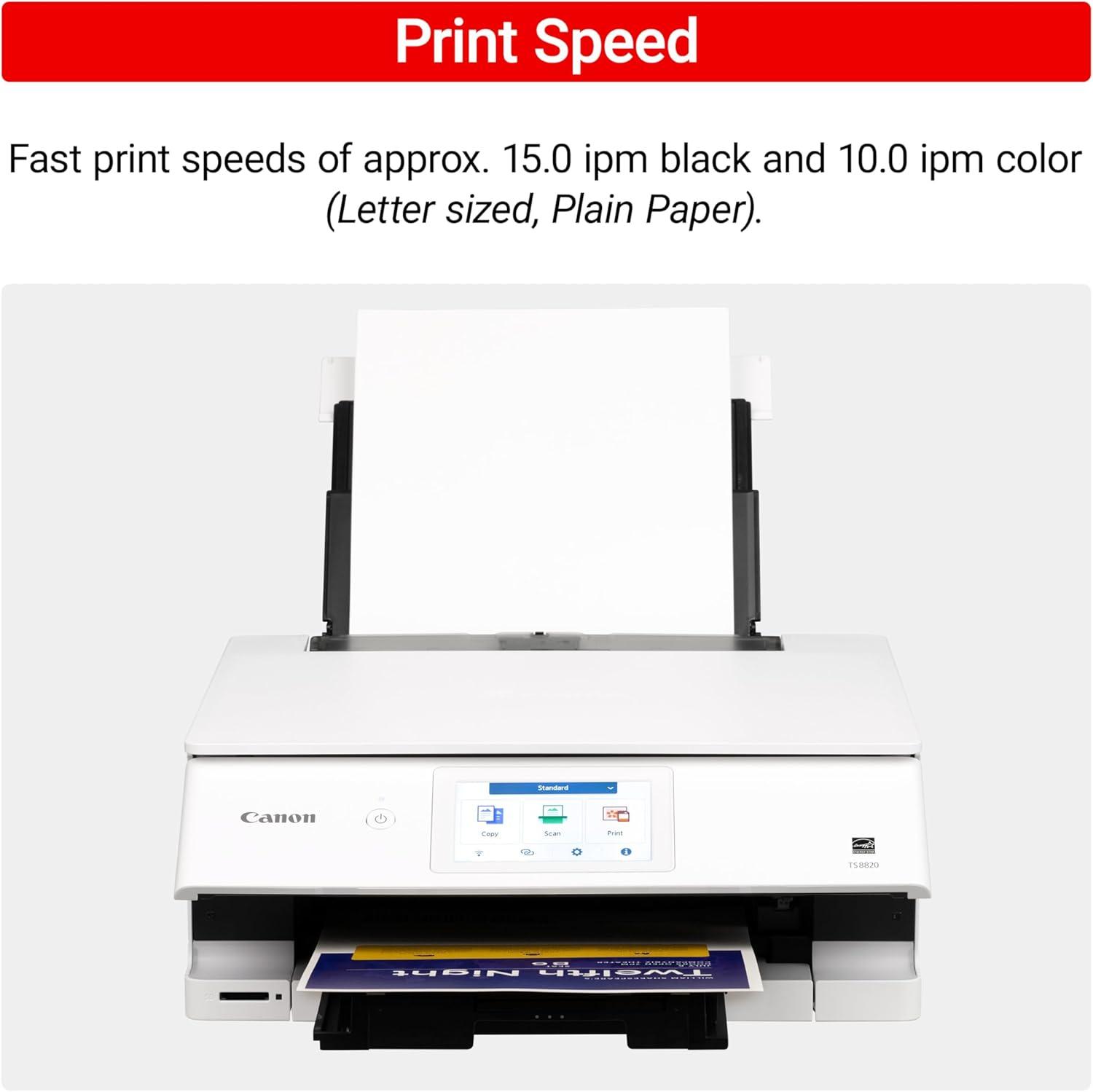 Canon PIXMA TS8820 – Wireless Home All-in-One Printer