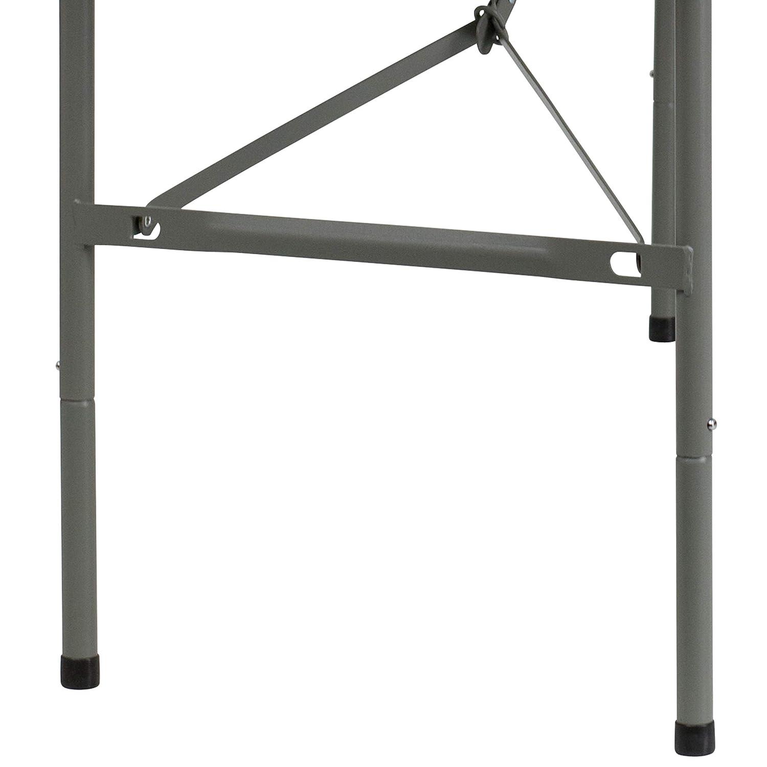 Flash Furniture Noah 30"W x 60"L Bi-Fold Granite White Plastic Folding Table - Banquet Table & Reviews | Wayfair