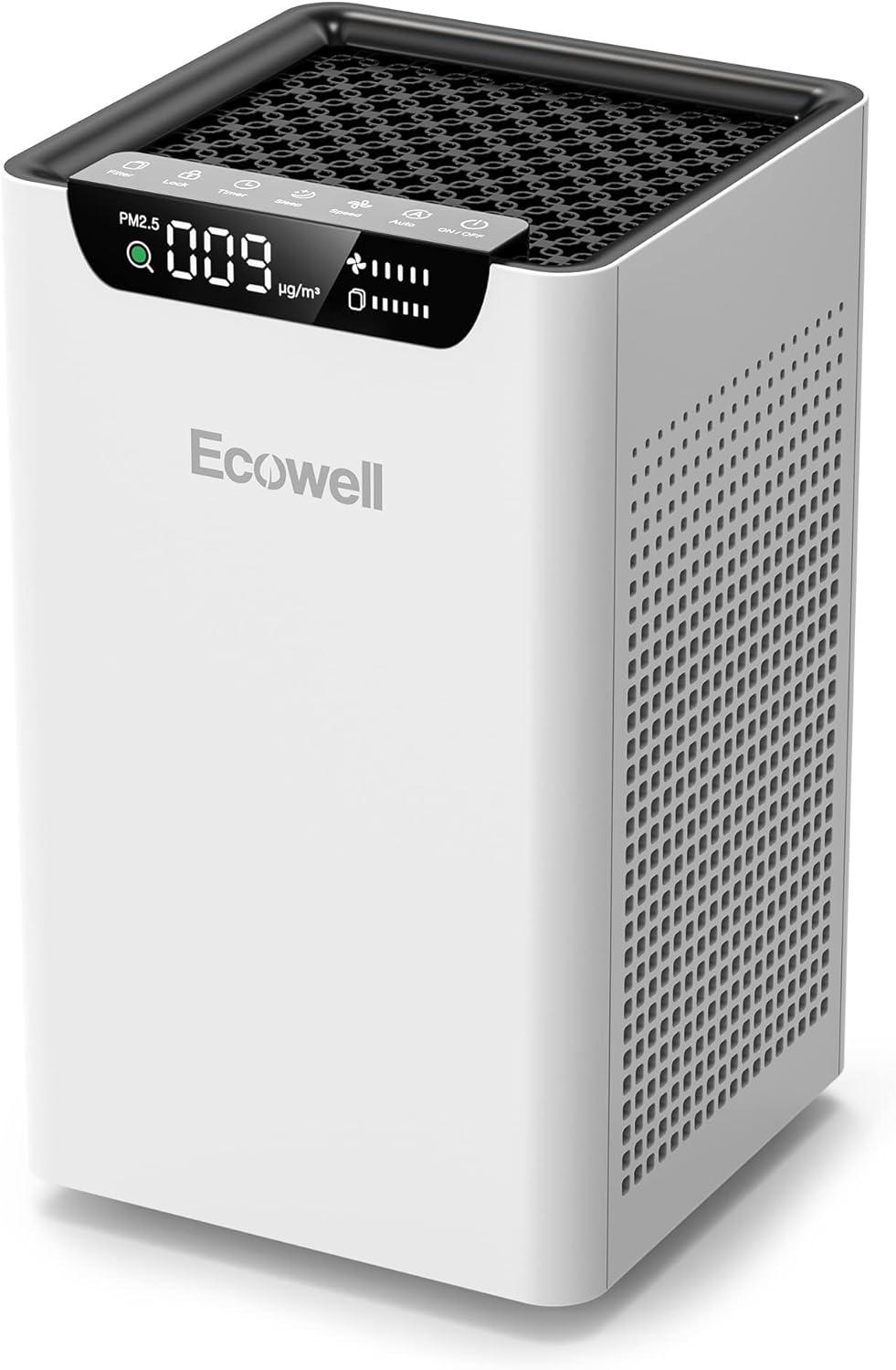 ECOWELL- 15" Smart HEPA Air Purifier W/ Smart Display