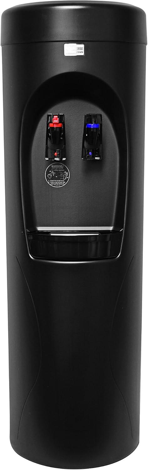 Aquverse Black Bottleless Hot & Cold Water Cooler Dispenser with Filter