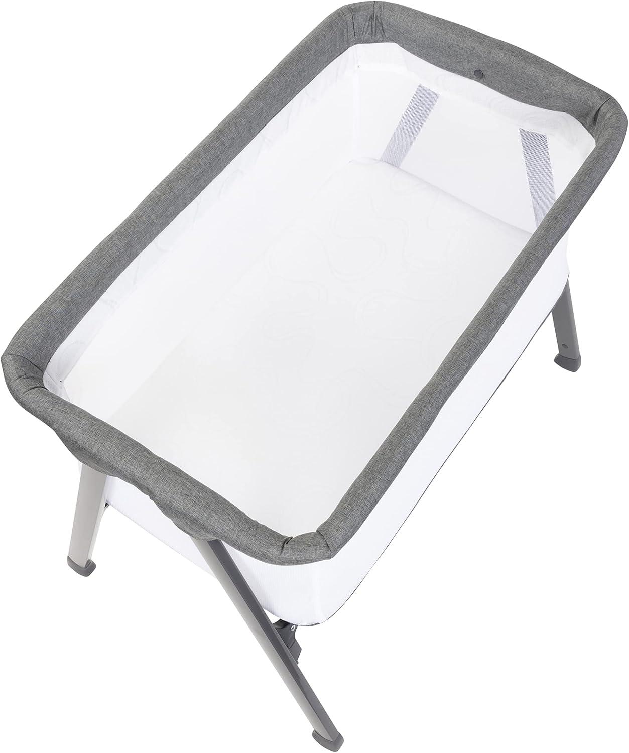 Baby Trend Lil Snooze Large Bassinet PLUS (With Canopy, Hang Toys, Vibrations, Melodies)