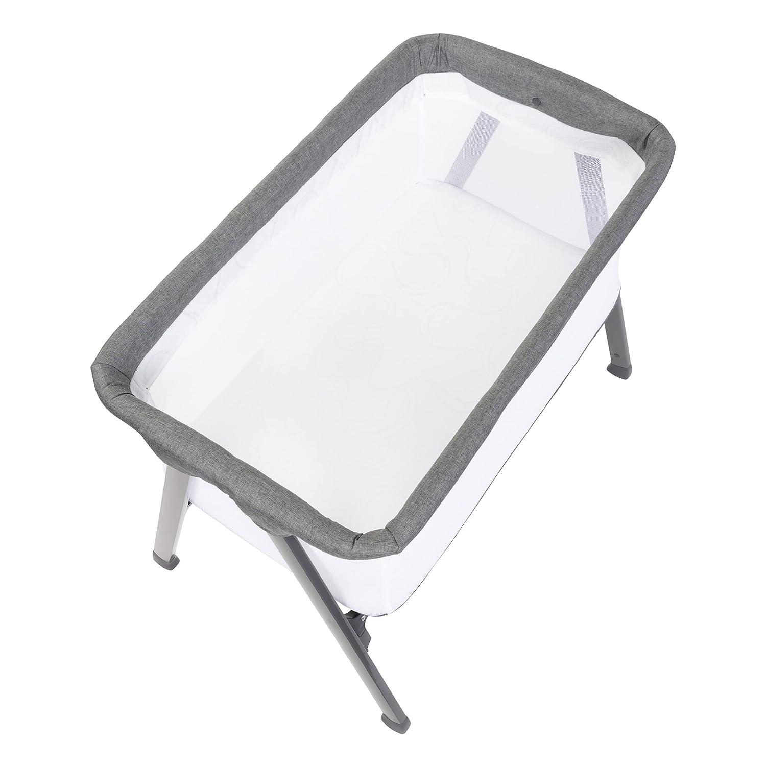 Baby Trend Lil Snooze Large Bassinet PLUS (With Canopy, Hang Toys, Vibrations, Melodies)