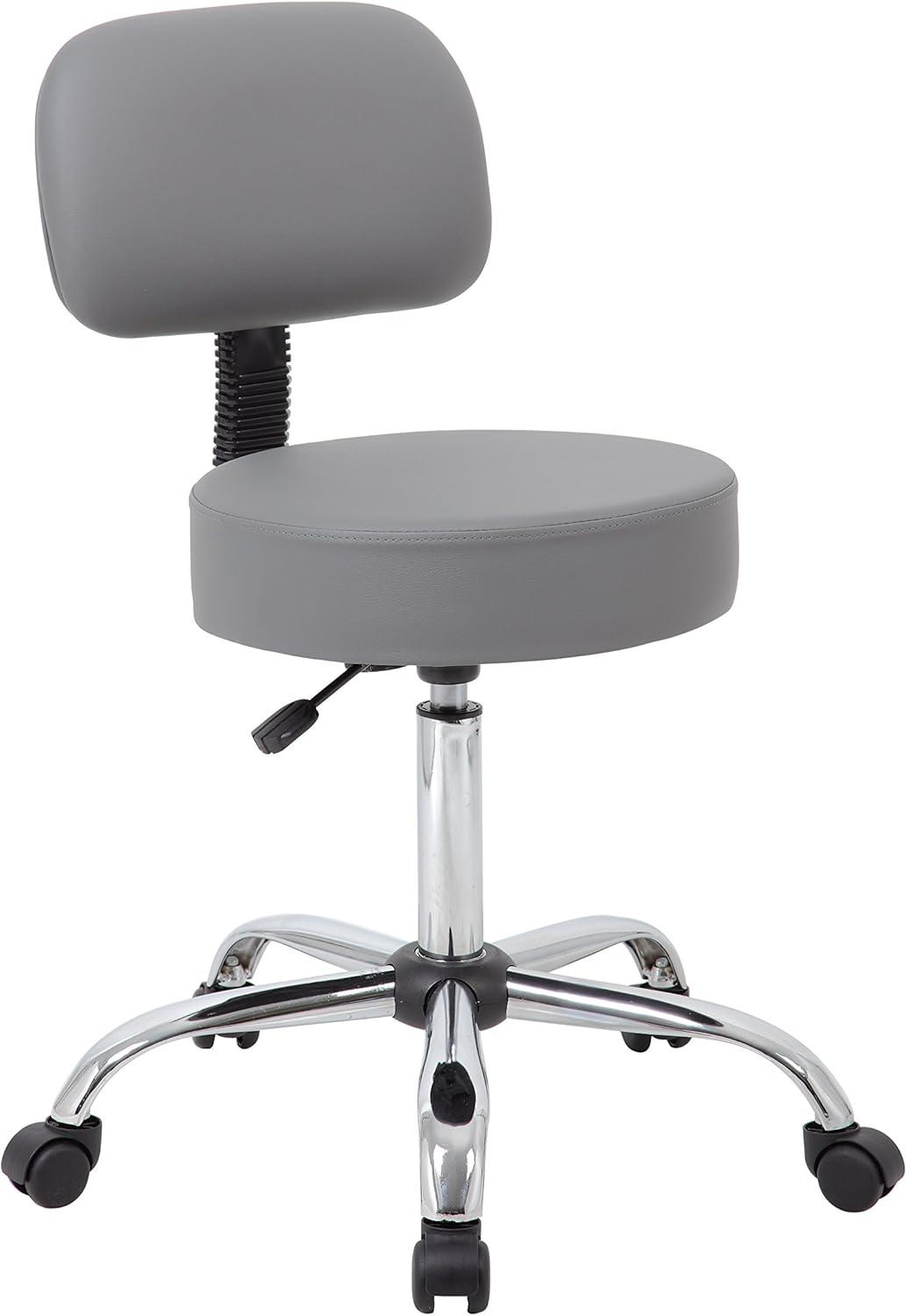 Medical Stool with Back Cushion - Boss Office Products