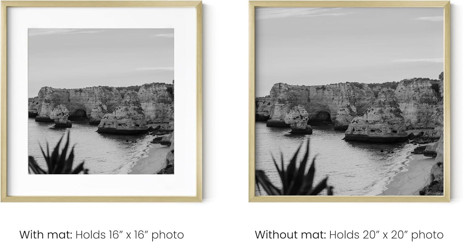 Haus and Hues Matted Square Metal Picture Frames (Set of 3) (Set of 3)