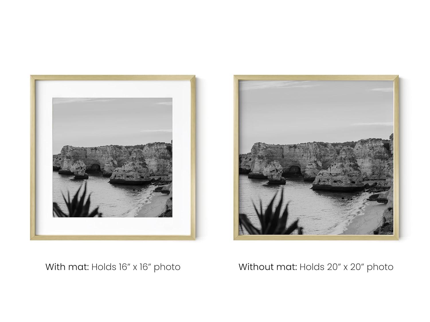 Haus and Hues Matted Square Metal Picture Frames (Set of 3) (Set of 3)